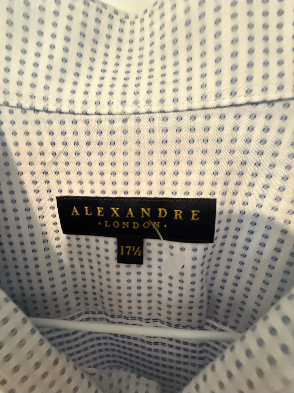 Men’s Light Blue Micro-Pattern Dress Shirt